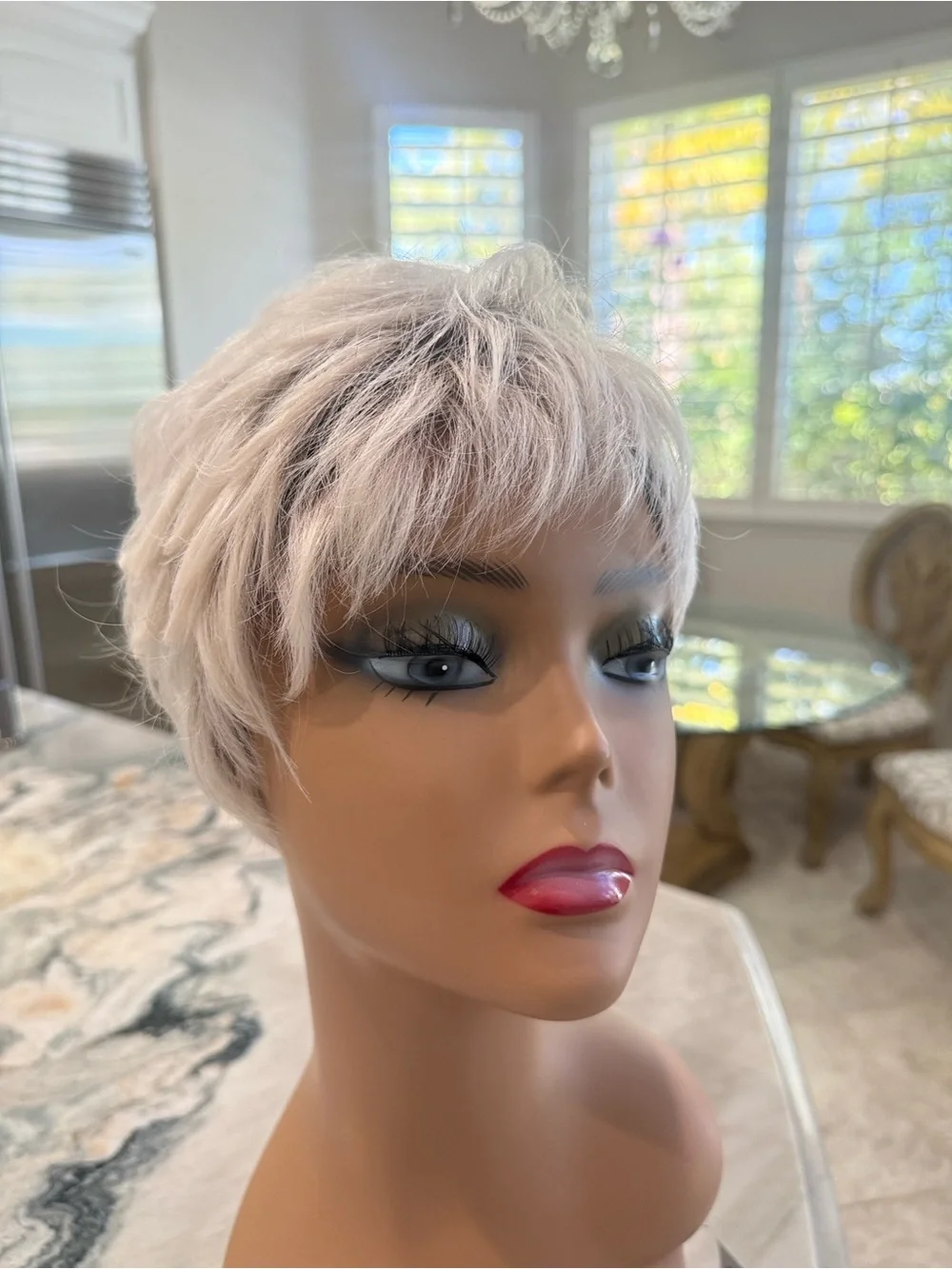Yoko by Ellen Wille platinum Rooted lace front